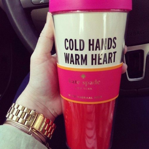 Cold Hands Thermal Travel Mug by Kate Spade