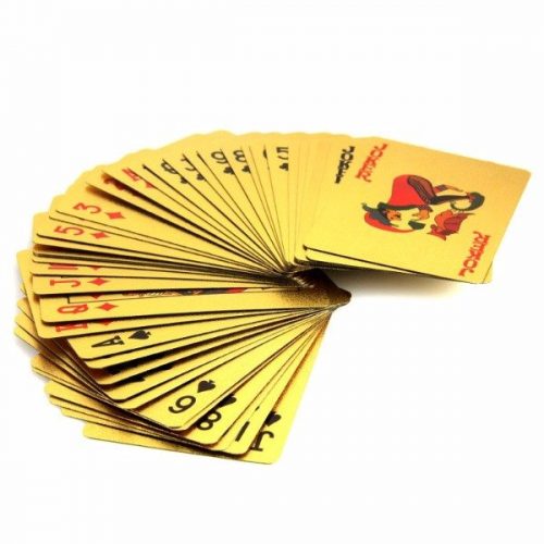 New Luxury 24K Gold Playing cards Gold