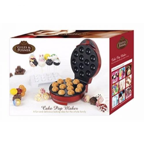 Giles & Posner EK1523 Electric 12 Hole Cake Pop Maker Bundle with Accessories and Tongs