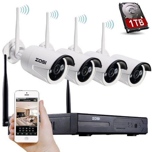 ZOSI®960P/720P HDMI NVR 4PCS 1.3 MP IR Outdoor/Camera Security System Surveillance Kit Indoor P2P Wireless IP CCTV
