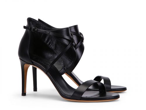 Casadei high heels sandals in black Leather, Mod. 8146P811.FH6SWEE000