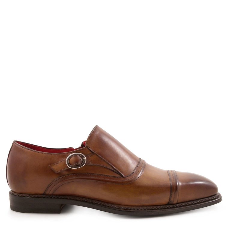 Leonardo Shoes - SIENNA Mod. 5208  (Men's monkstrap loafers Handmade in genuine leather) - Image 2