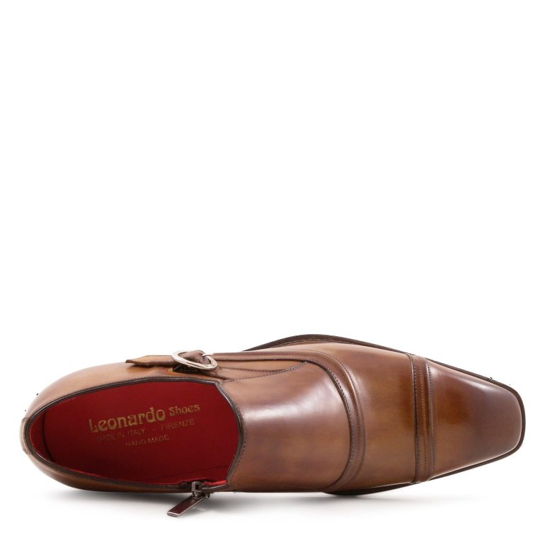 Leonardo Shoes - SIENNA Mod. 5208  (Men's monkstrap loafers Handmade in genuine leather) - Image 3