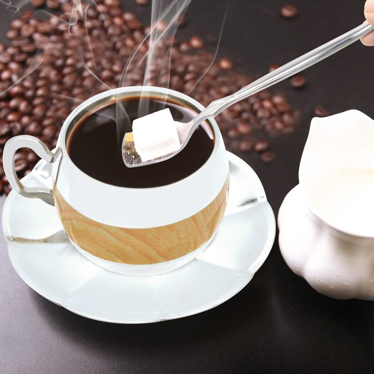 Coffee Cup Set Yummy Sam® Stainless Steel 140ml Coffee / Milk Cup with Spoon and Saucer Double Wall Beverage Mug / Coffee Cup Coffee Mug Home Gadget Kitchen tool - Image 3