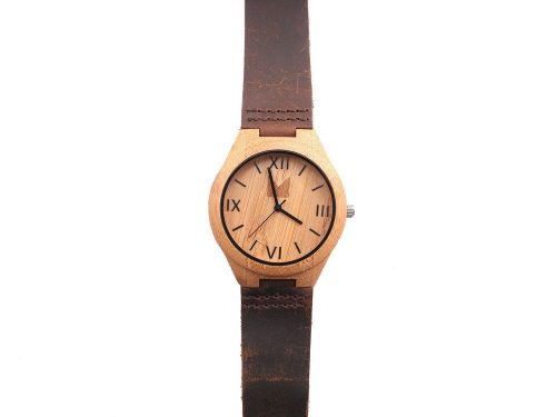 Bamboo Watch Chocolate L  for men