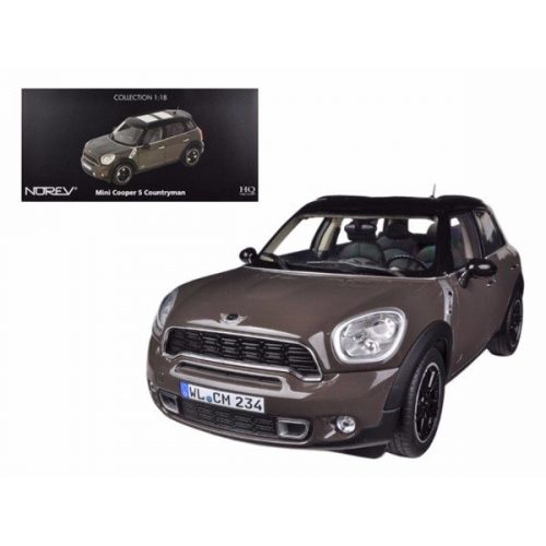 2010 Mini Cooper S Countryman Brown 1/18 Diecast Car Model by Norev