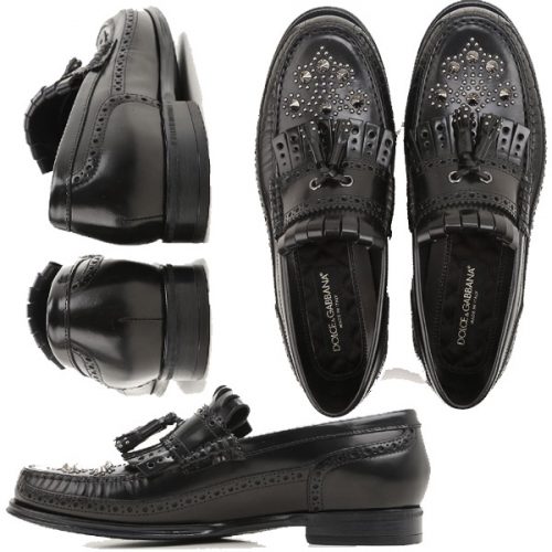 Dolce&Gabbana men’s loafers in black Calf leather