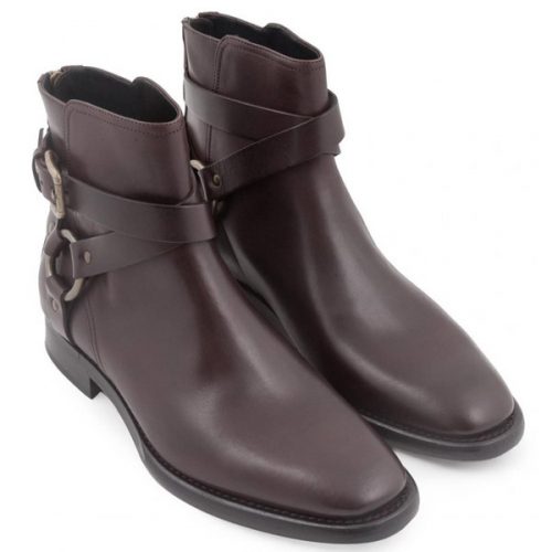 Dolce&Gabbana men’s low boots in ebony calf leather