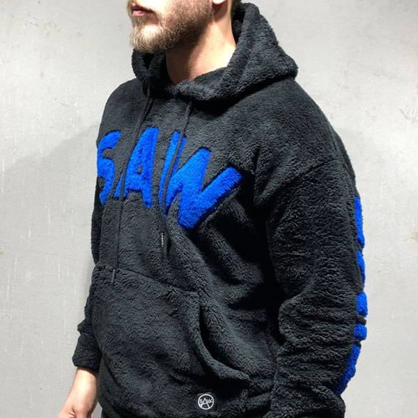 oversized plush sweatshirt