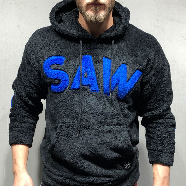 oversized plush sweatshirt