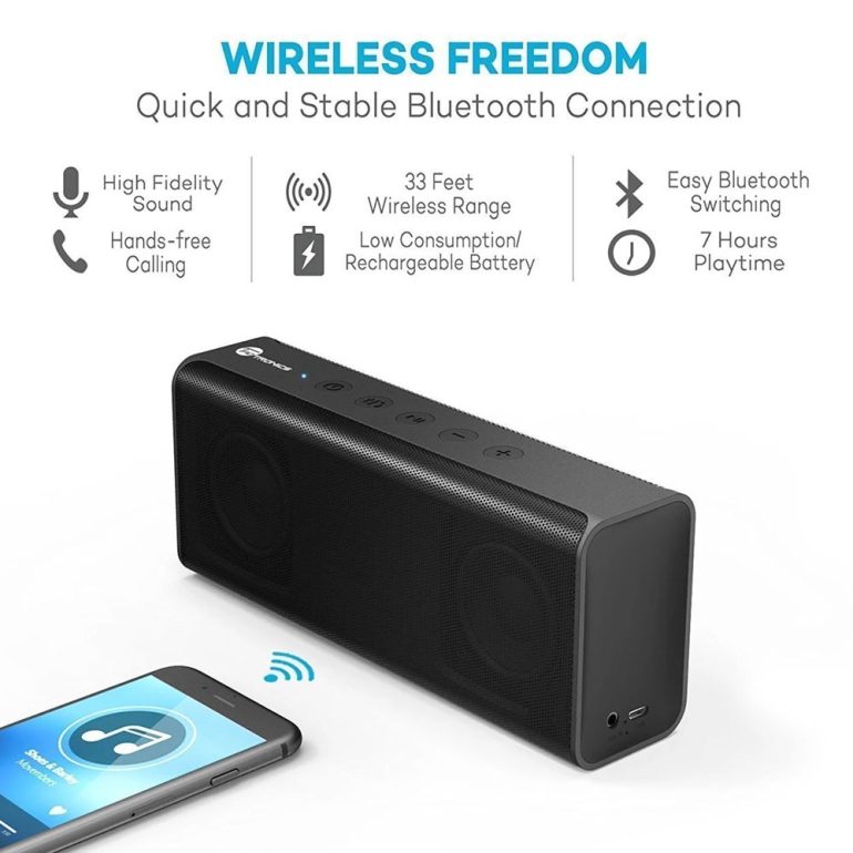 TaoTronics TT-SK10 Bluetooth Speaker 14W Wireless Portable Stereo - Image 2