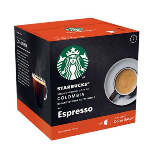 Starbucks Colombia Espresso Coffee Capsules by Nescafe Dolce Gusto