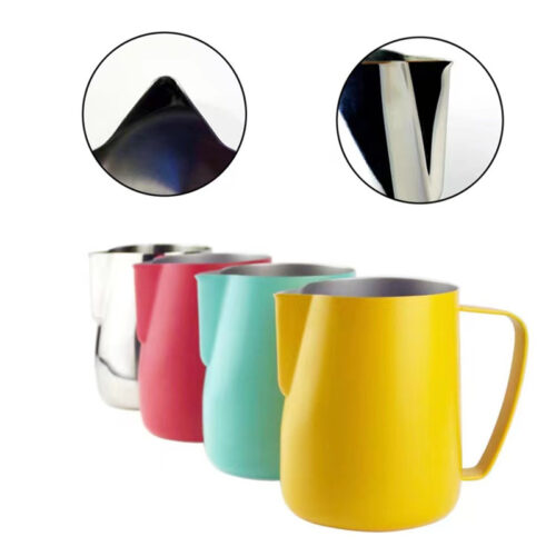 Stainless Steel Colourful Milk Frother Pitcher