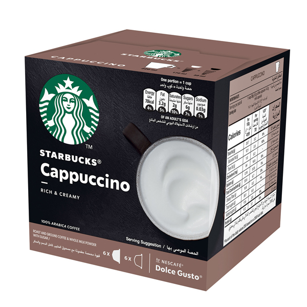 Starbucks Cappuccino by Nescafe Dolce Gusto Coffee Capsules 7Store