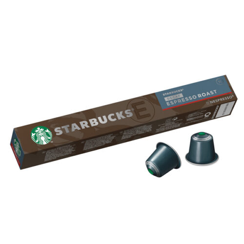 Starbucks Decaf Espresso Roast Coffee Capsules by Nespresso