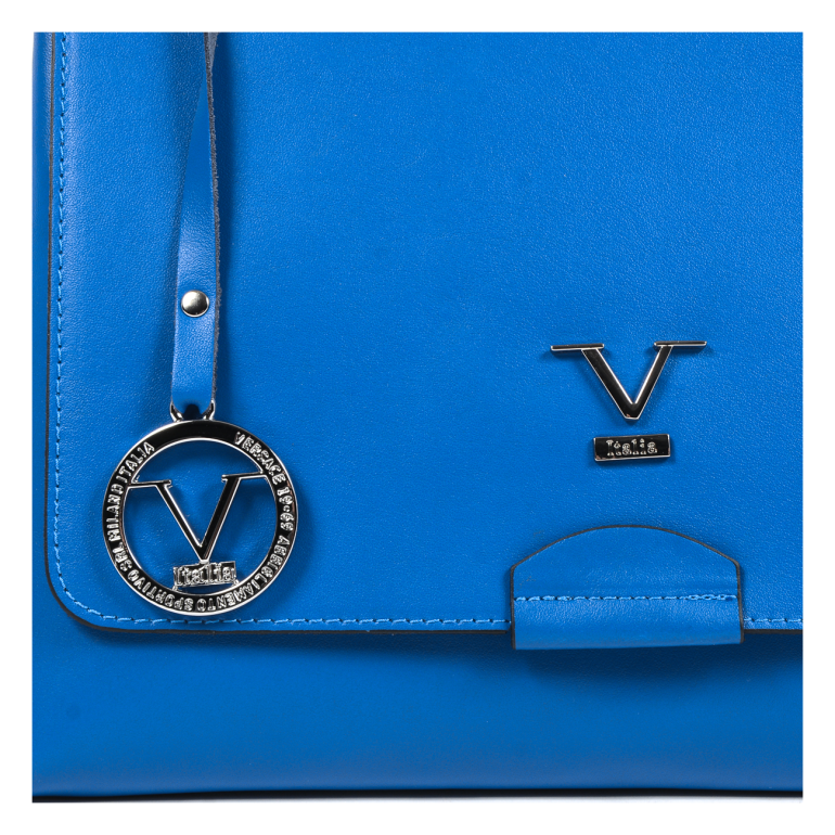 V 1969 ITALIA WOMENS HANDBAG BLUE SIMONA - Image 4
