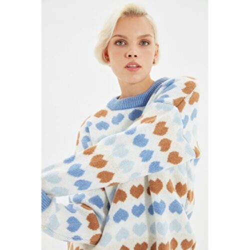 Women’s Patterned Tricot Sweater