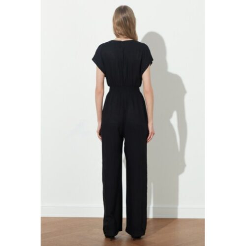 Women’s Gimped Black Overall