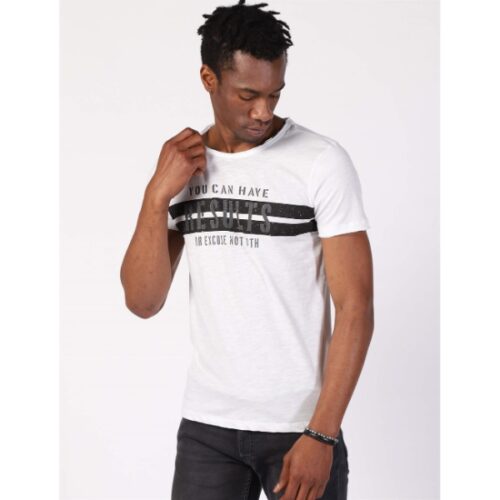 Men’s Printed White T-shirt