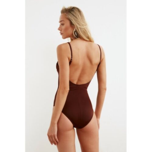 Women’s Brown Slimming Swimwear