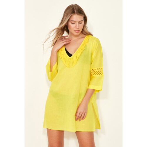Women’s Yellow Pareo Beach Dress