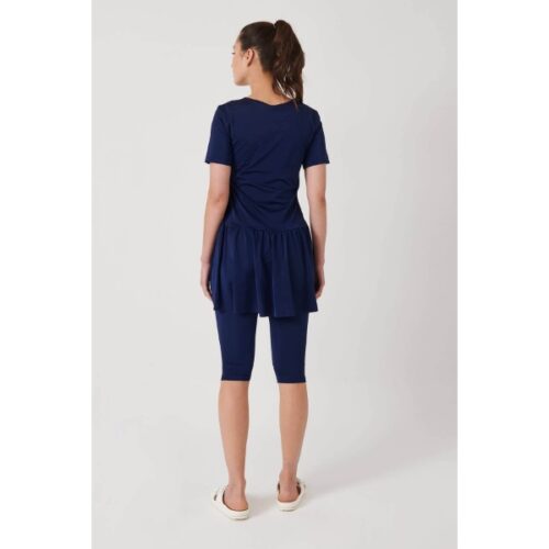 Women’s Short Sleeve Navy Blue Swimwear