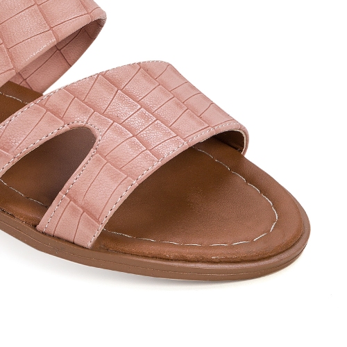 Women’s Powder Rose Flat Slippers