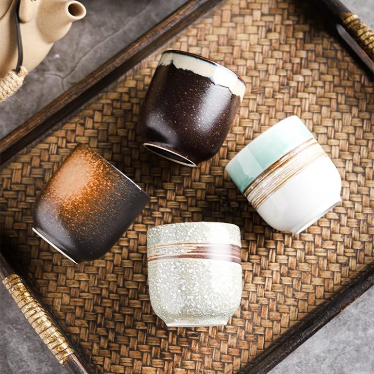 Porcelain Sake Cup Japanese Style Espresso Cups Ceramic