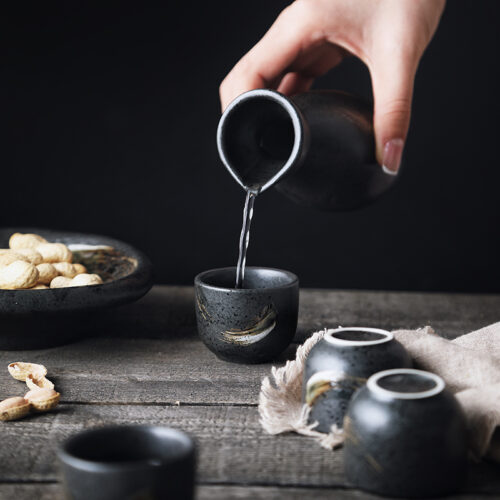 Traditional Style Japanese Ceramic Sake Set