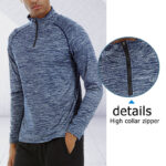 Custom Blank Slim Shirts Men Sport Long Sleeve T Shirt Quick Dry Outdoor Jogging T-shirt Gym Tops Wholesale Sportswear