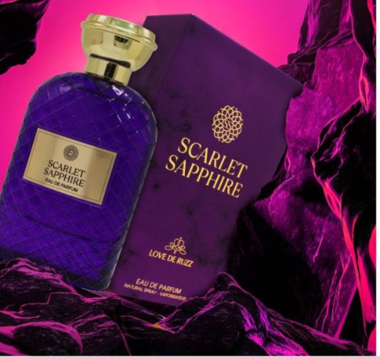 Scarlet Sapphire De Parfum – Luxe Scent for Women | 100ml 3.3Fl.oz by Love De Ruzz
